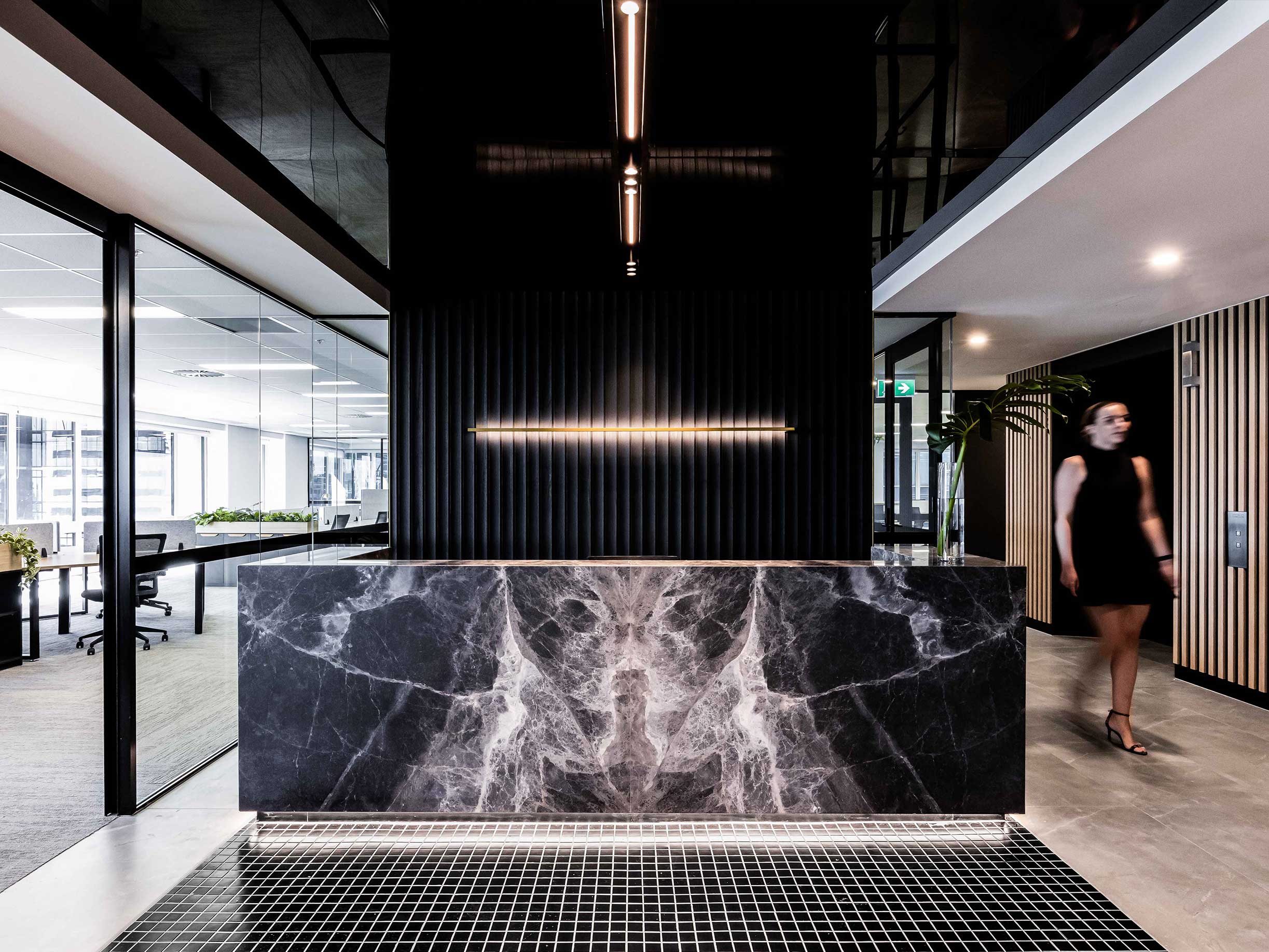 dark office